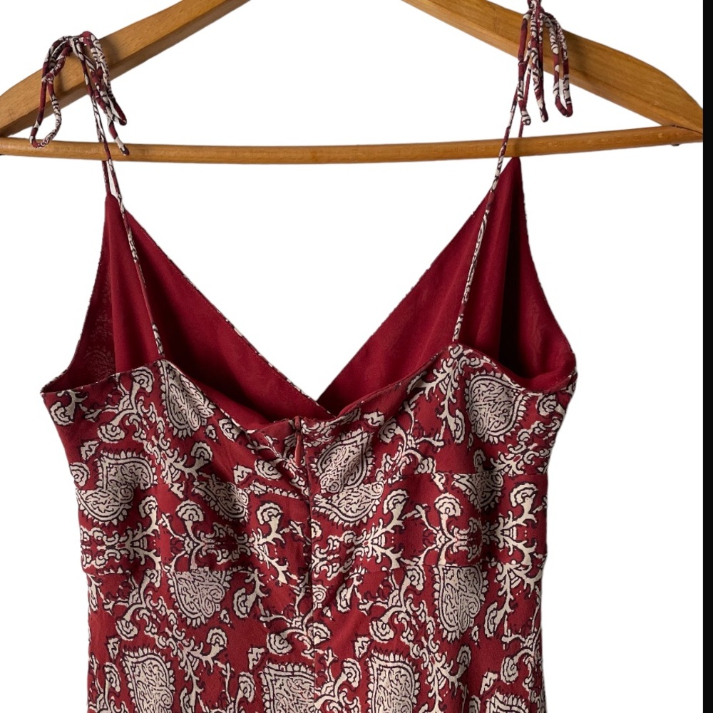 J. Crew 100% Silk Floral MIDI Slip Dress Size 4 - Picture 4 of 6